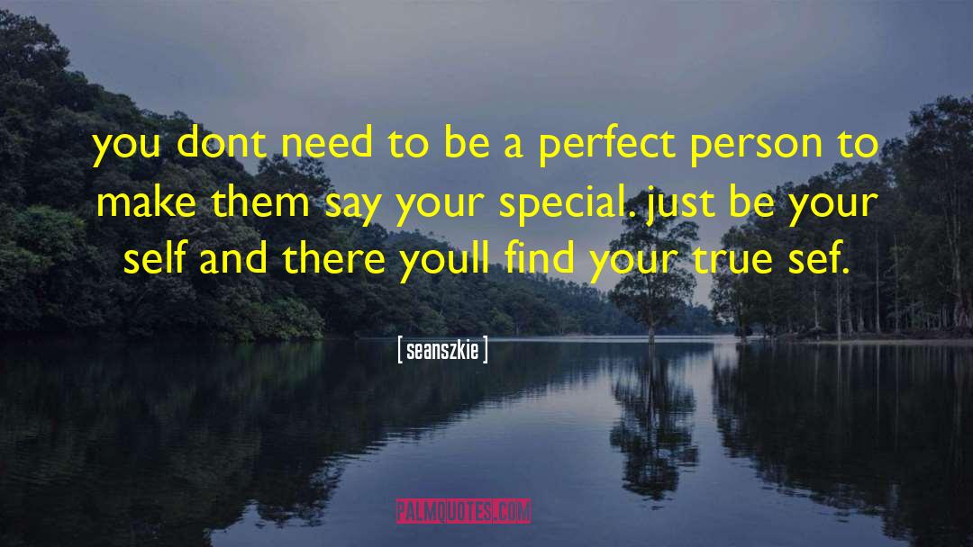 Perfect Person quotes by Seanszkie