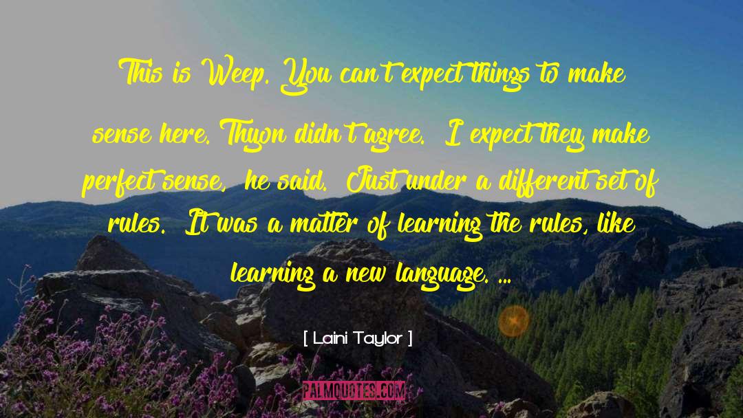 Perfect Sense quotes by Laini Taylor