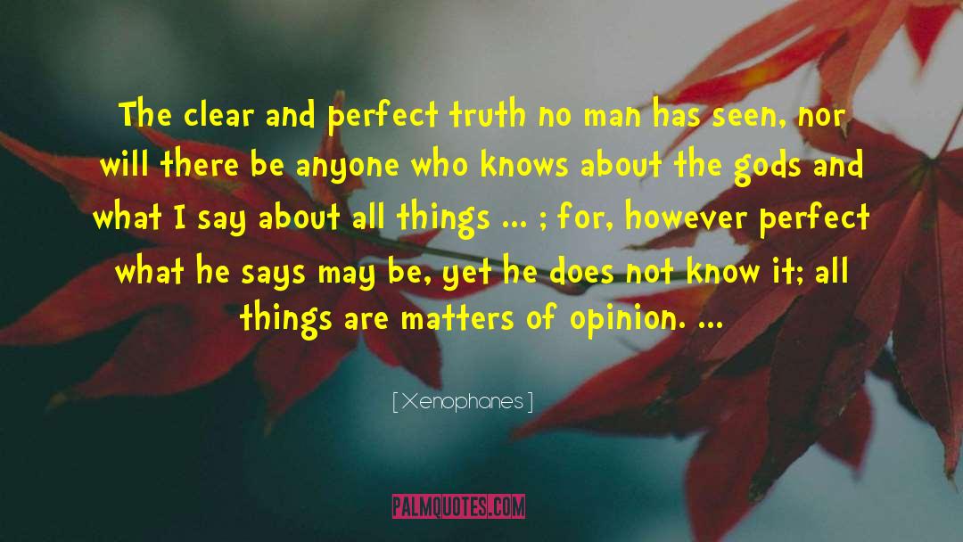 Perfect Truth quotes by Xenophanes