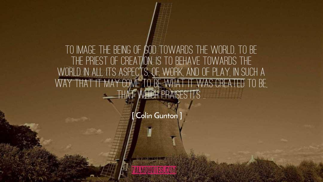 Perfect World quotes by Colin Gunton