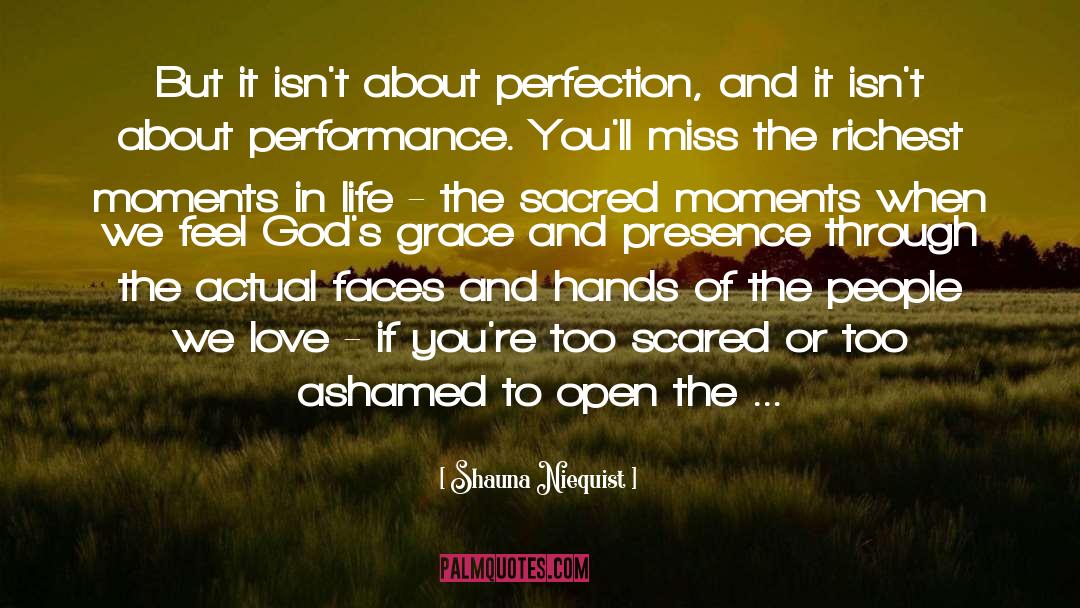 Perfection And Imperfection quotes by Shauna Niequist