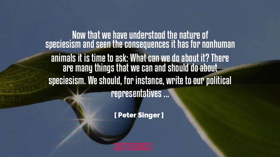 Perfection In Nature quotes by Peter Singer