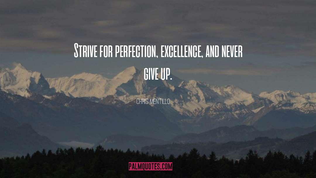 Perfection Seeking quotes by Chris Mentillo