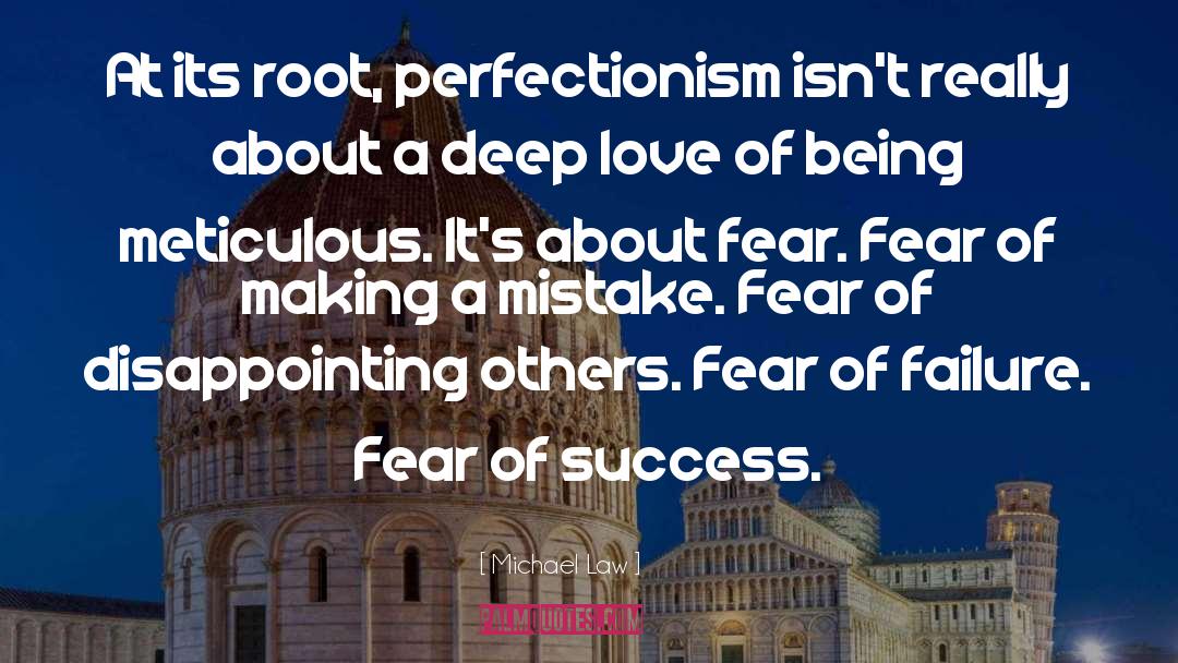 Perfectionism quotes by Michael Law