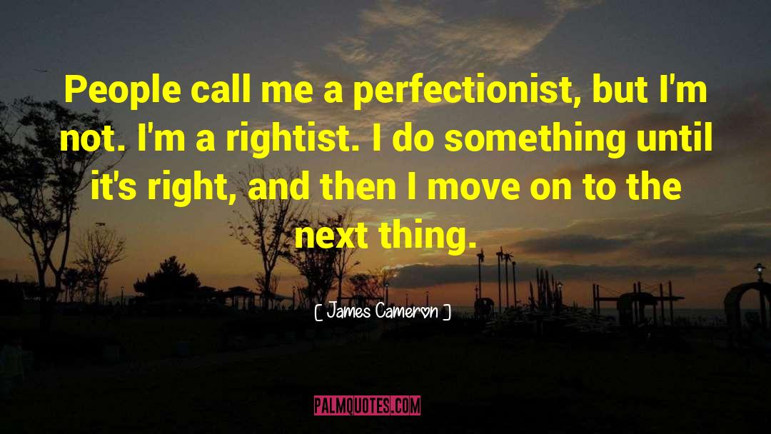 Perfectionist quotes by James Cameron