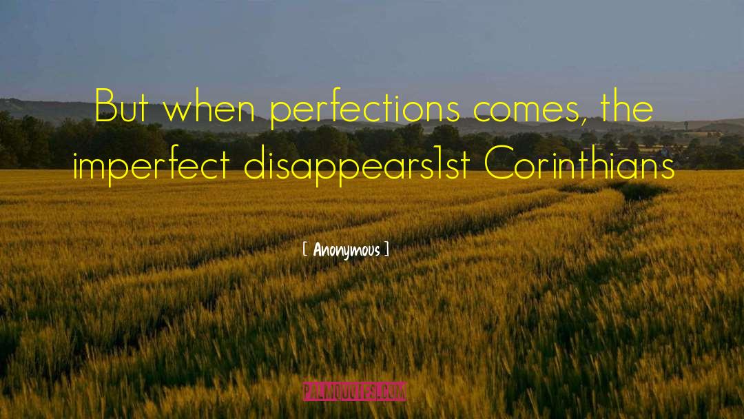 Perfections quotes by Anonymous