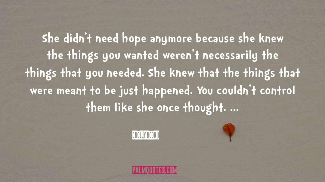 Perfectly Hopeless quotes by Holly Hood