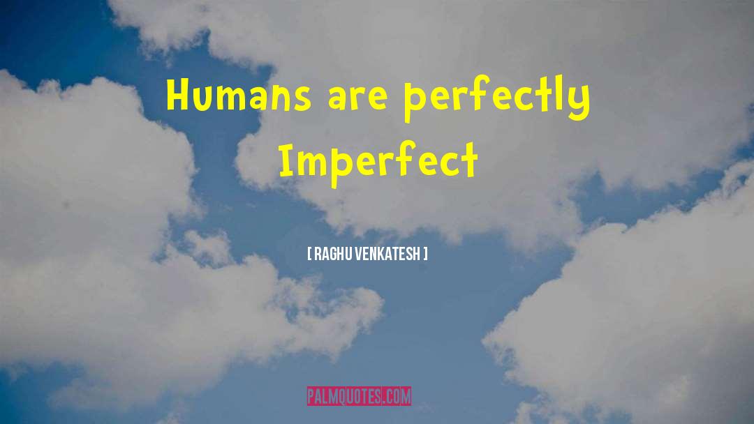 Perfectly Imperfect quotes by Raghu Venkatesh