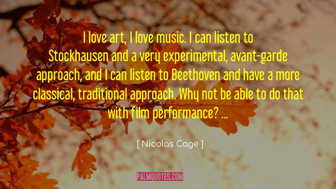 Performance Art quotes by Nicolas Cage