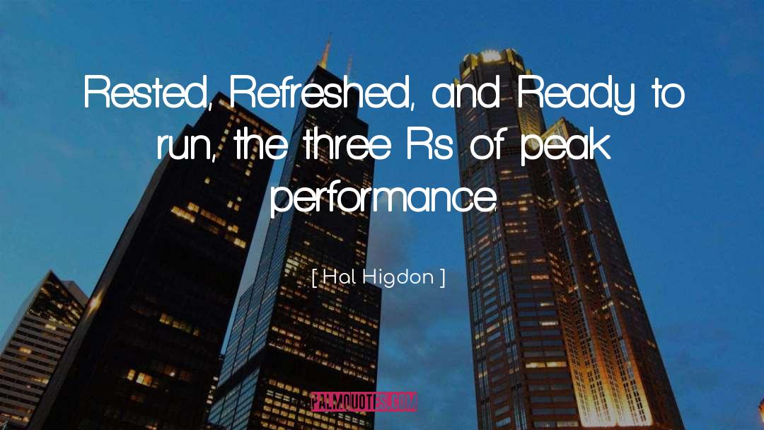 Performance Improvement quotes by Hal Higdon