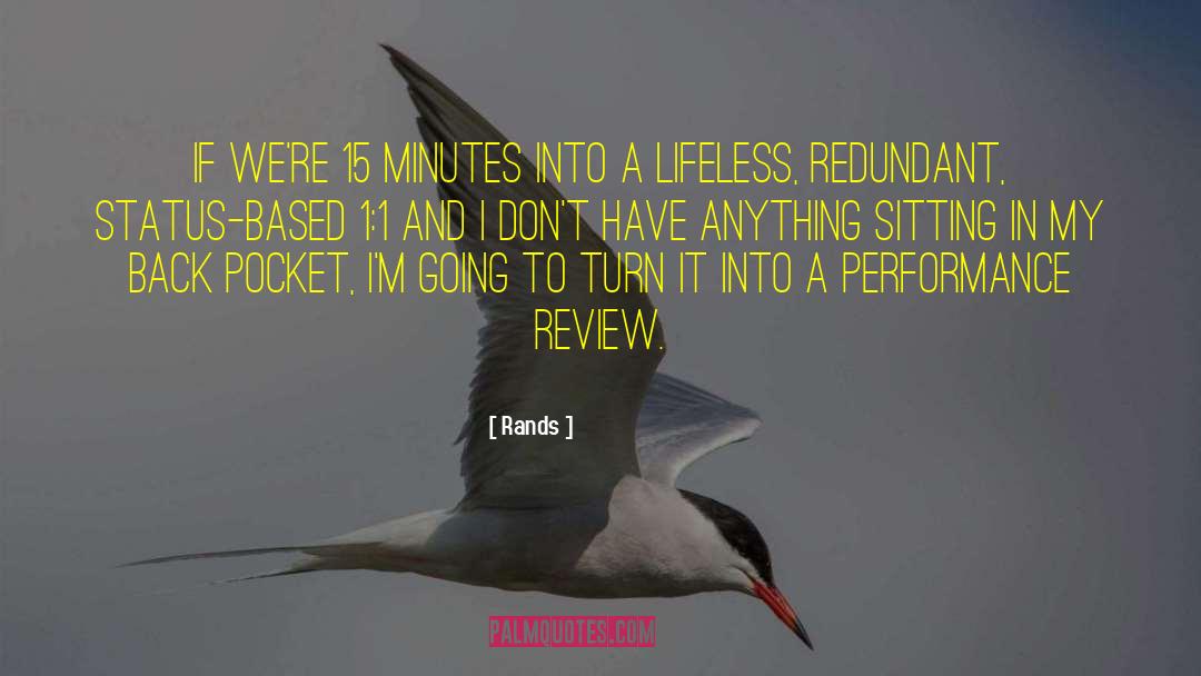 Performance Review quotes by Rands