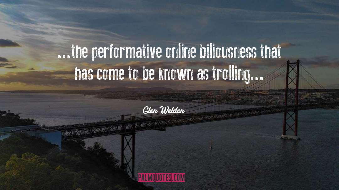 Performative quotes by Glen Weldon