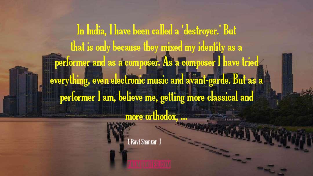 Performer quotes by Ravi Shankar
