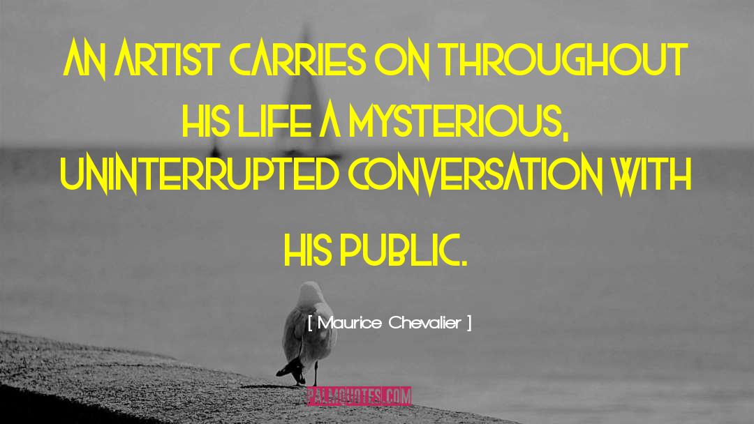 Performing Artist quotes by Maurice Chevalier