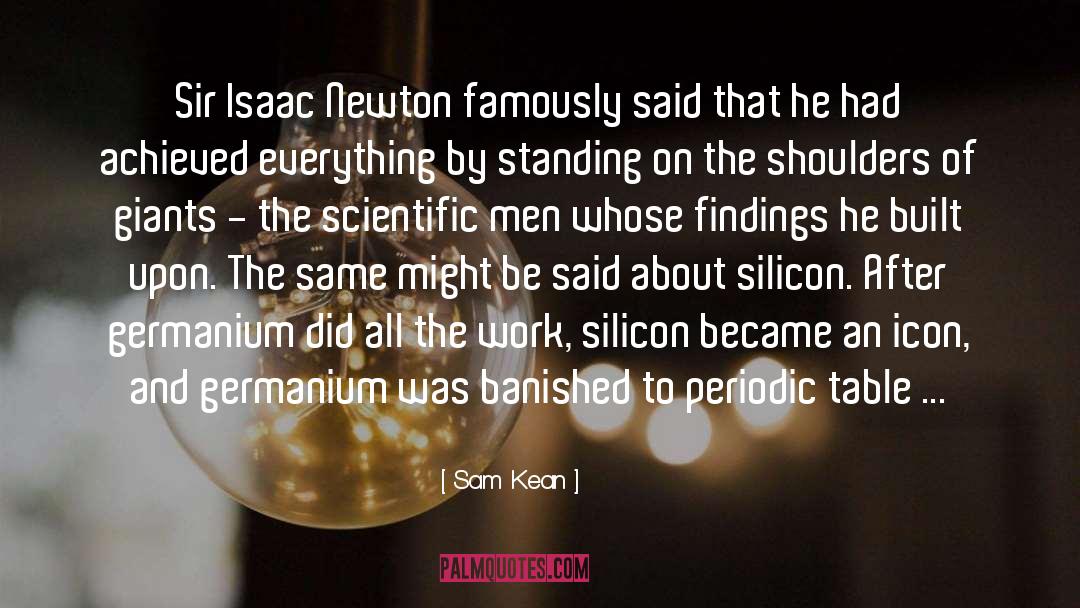 Periodic quotes by Sam Kean