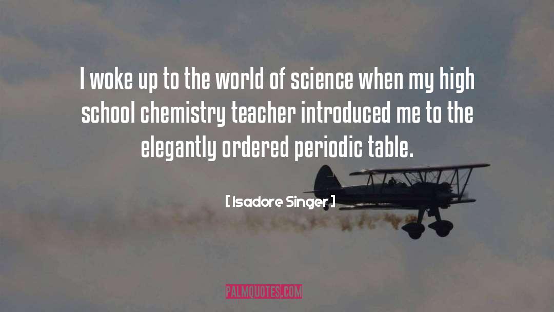 Periodic Table quotes by Isadore Singer