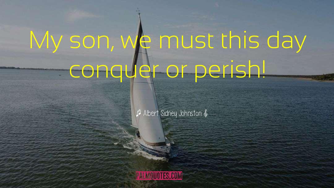 Perish quotes by Albert Sidney Johnston