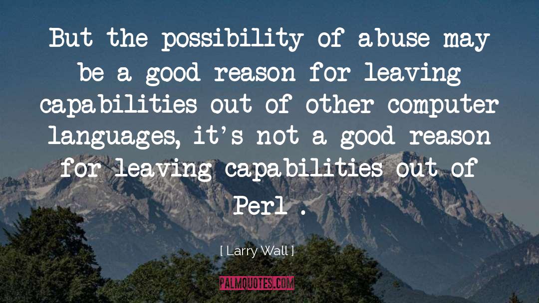 Perl quotes by Larry Wall