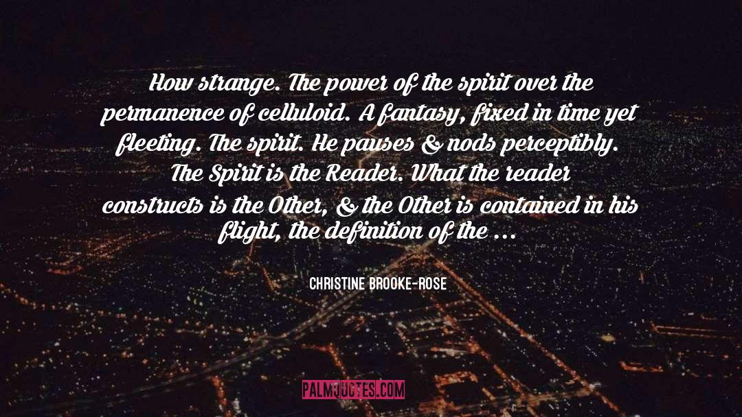 Permanence quotes by Christine Brooke-Rose
