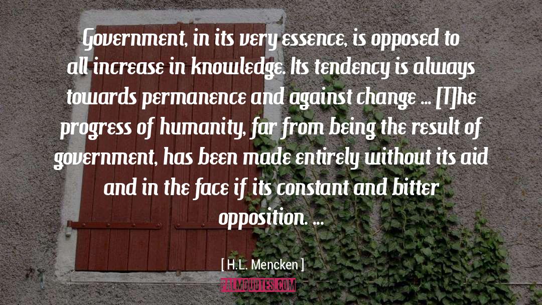 Permanence quotes by H.L. Mencken