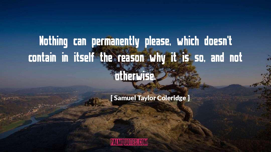Permanently quotes by Samuel Taylor Coleridge