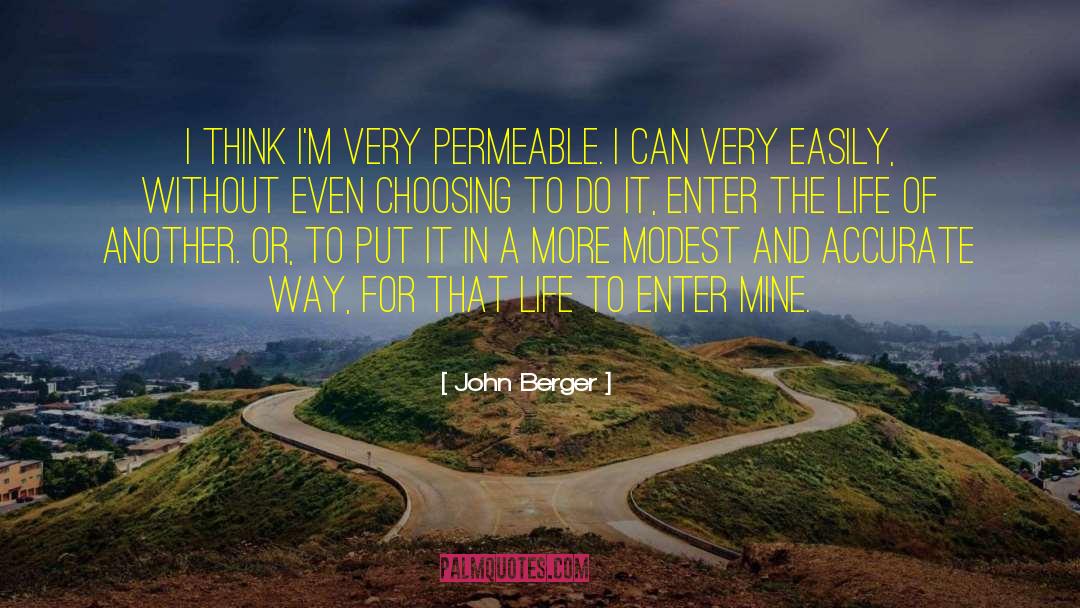 Permeable quotes by John Berger