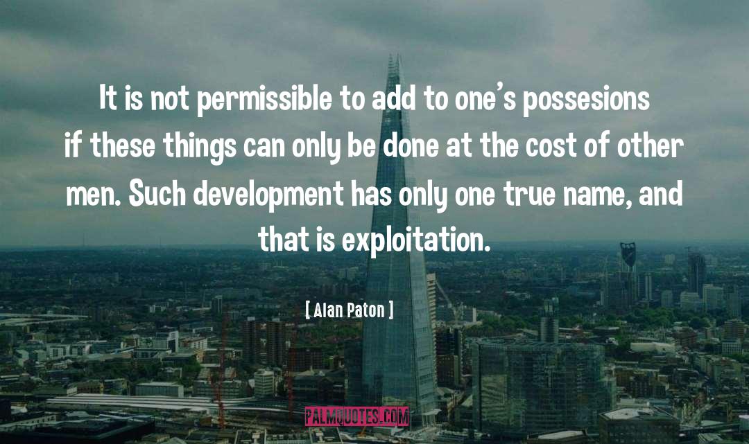 Permissible quotes by Alan Paton