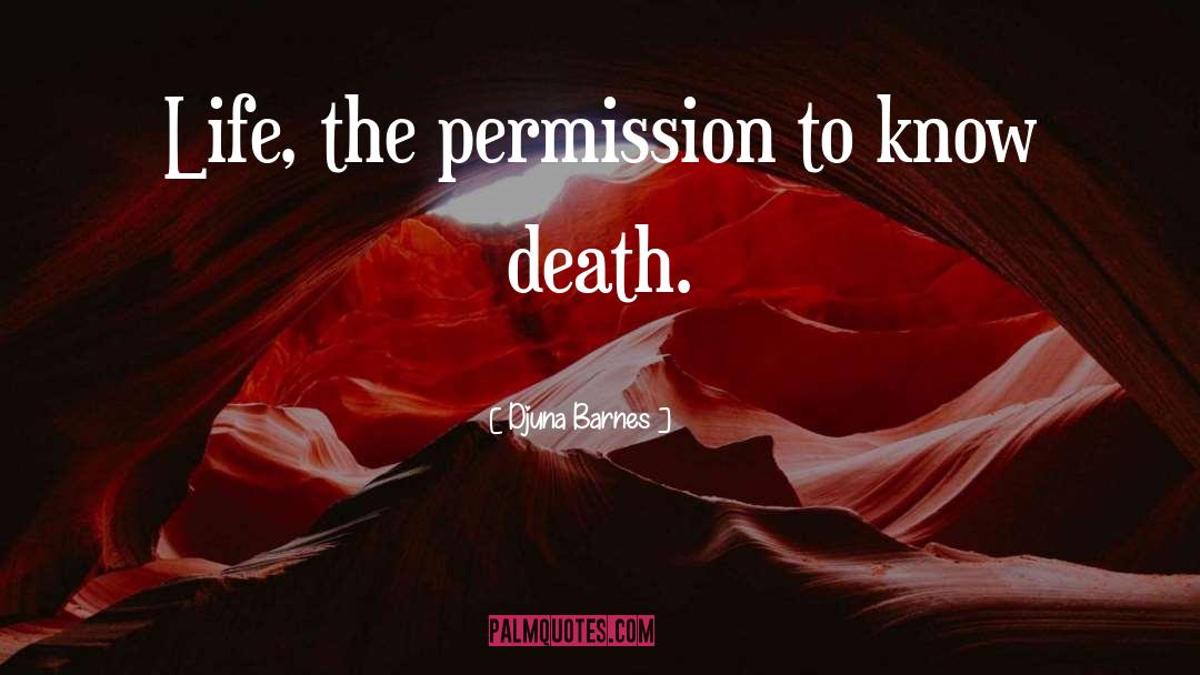 Permission quotes by Djuna Barnes