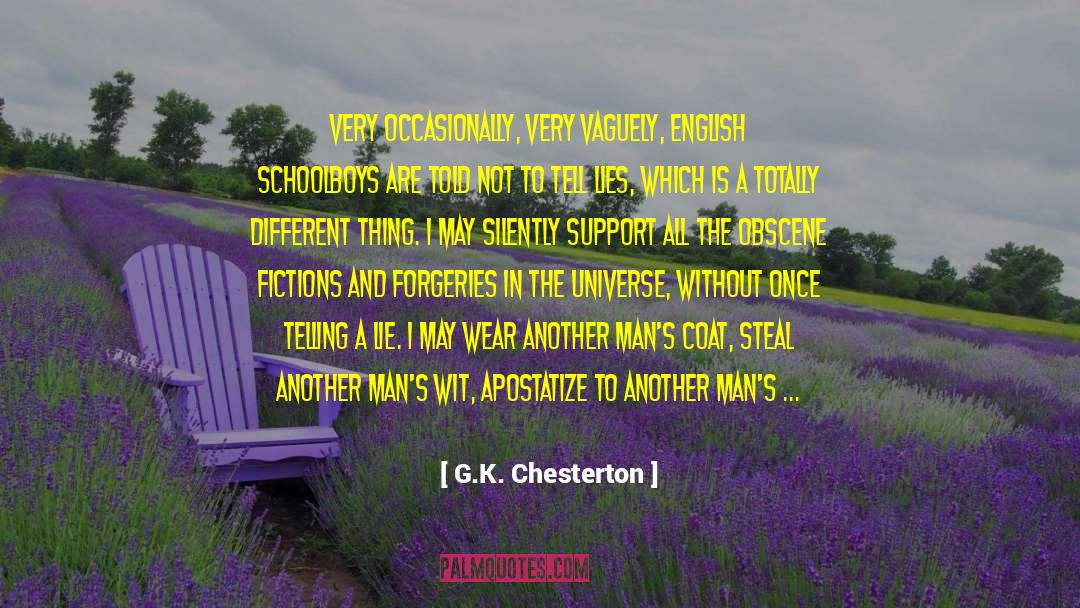 Perolehan In English quotes by G.K. Chesterton