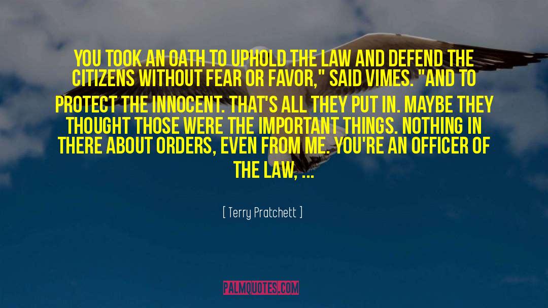 Peroutka Law quotes by Terry Pratchett