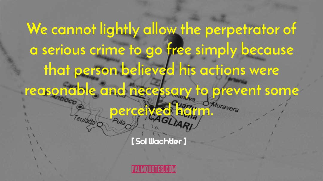 Perpetrator quotes by Sol Wachtler