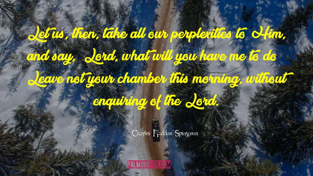 Perplexities quotes by Charles Haddon Spurgeon