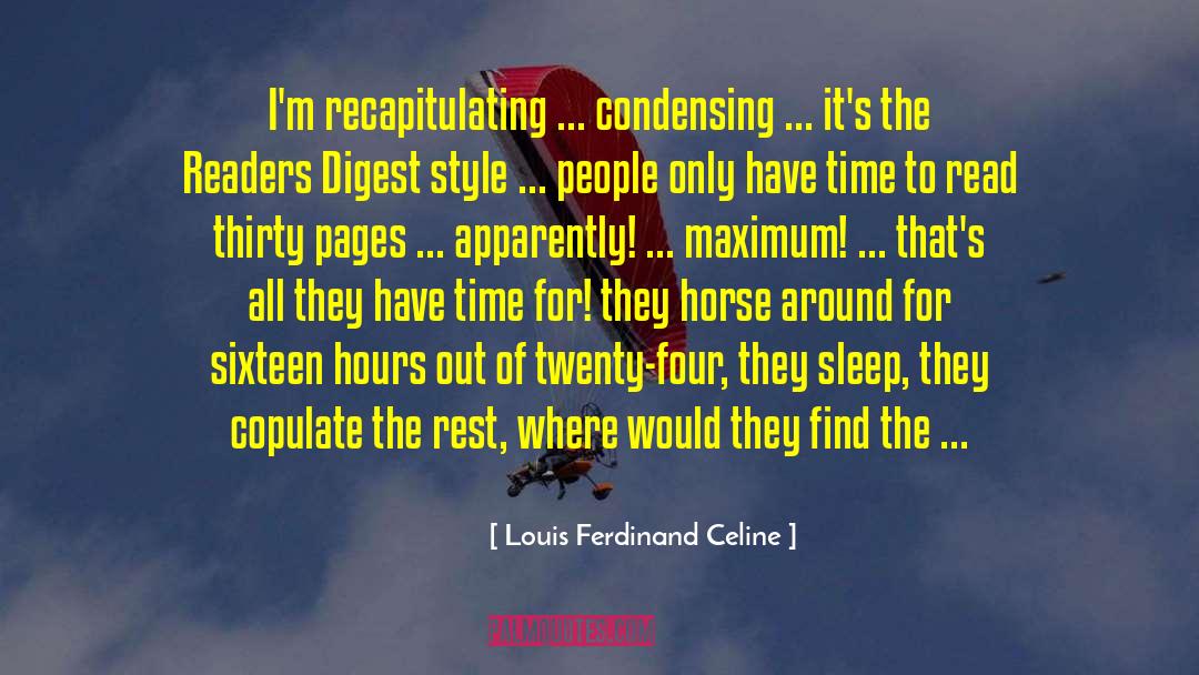 Persano Horse quotes by Louis Ferdinand Celine