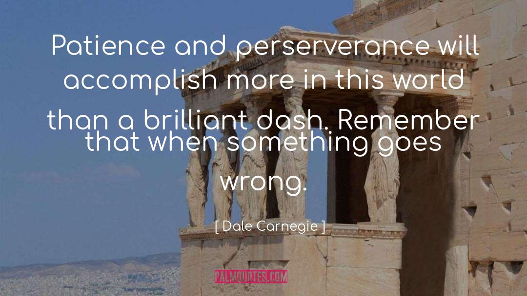 Perserverance quotes by Dale Carnegie
