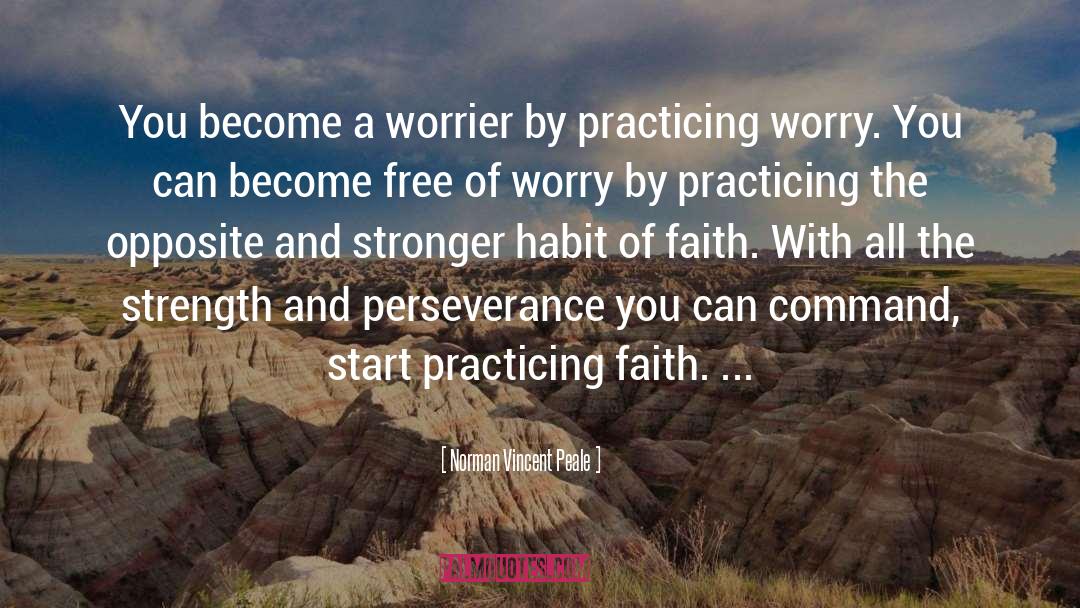 Perseverance Faith quotes by Norman Vincent Peale