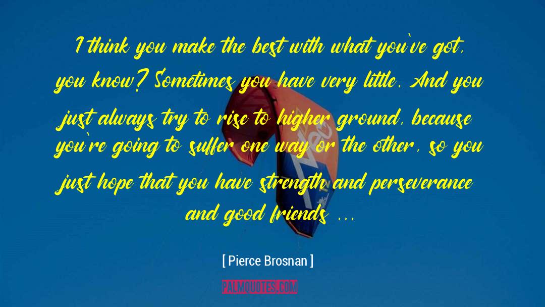 Perseverance Faith quotes by Pierce Brosnan