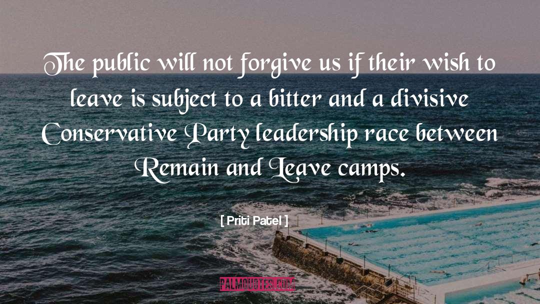 Perseverance Leadership quotes by Priti Patel