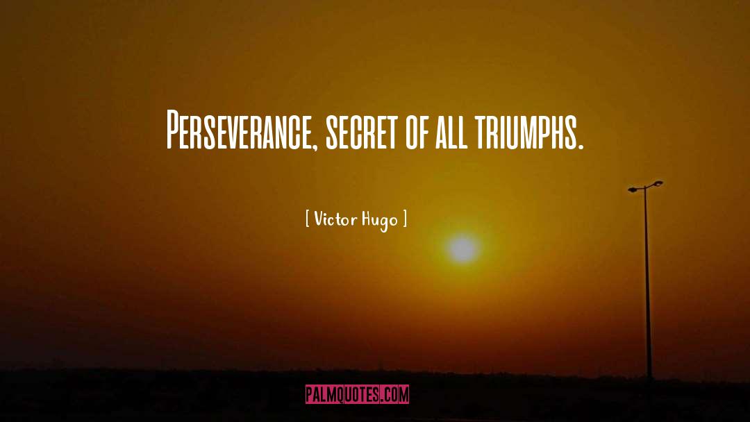 Perseverance quotes by Victor Hugo