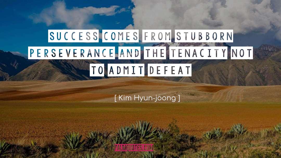 Perseverance Success quotes by Kim Hyun-joong
