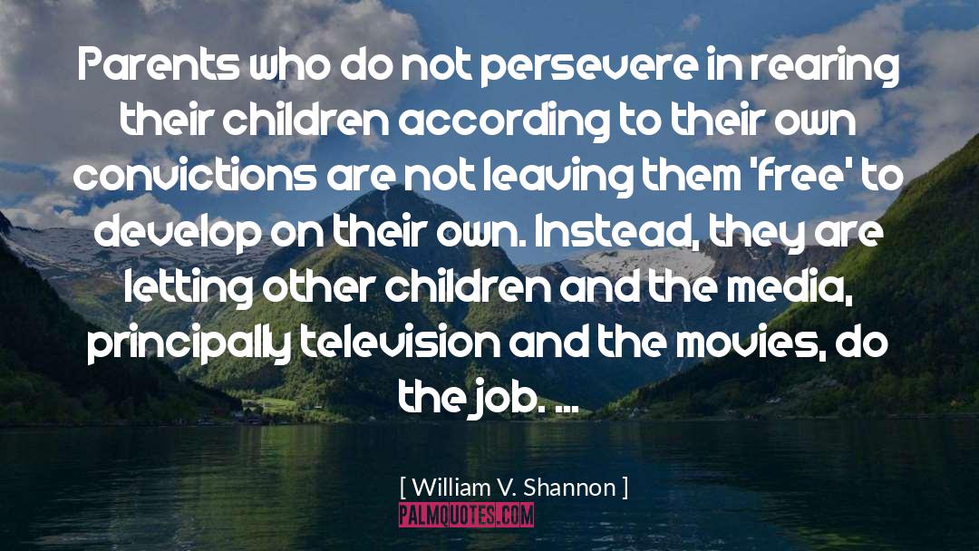 Persevere quotes by William V. Shannon