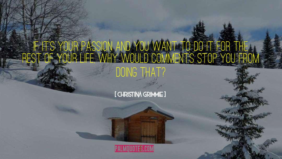 Persistence And Passion quotes by Christina Grimmie
