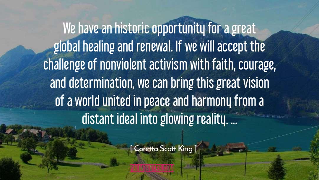 Persistence Determination quotes by Coretta Scott King