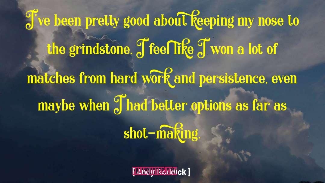 Persistence quotes by Andy Roddick