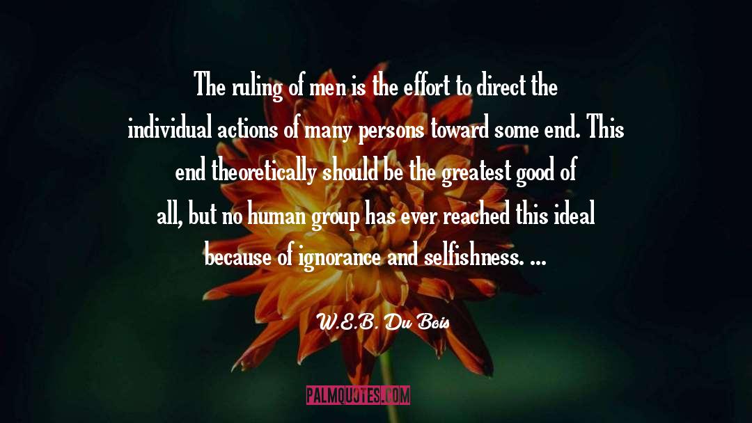 Persistent Actions quotes by W.E.B. Du Bois