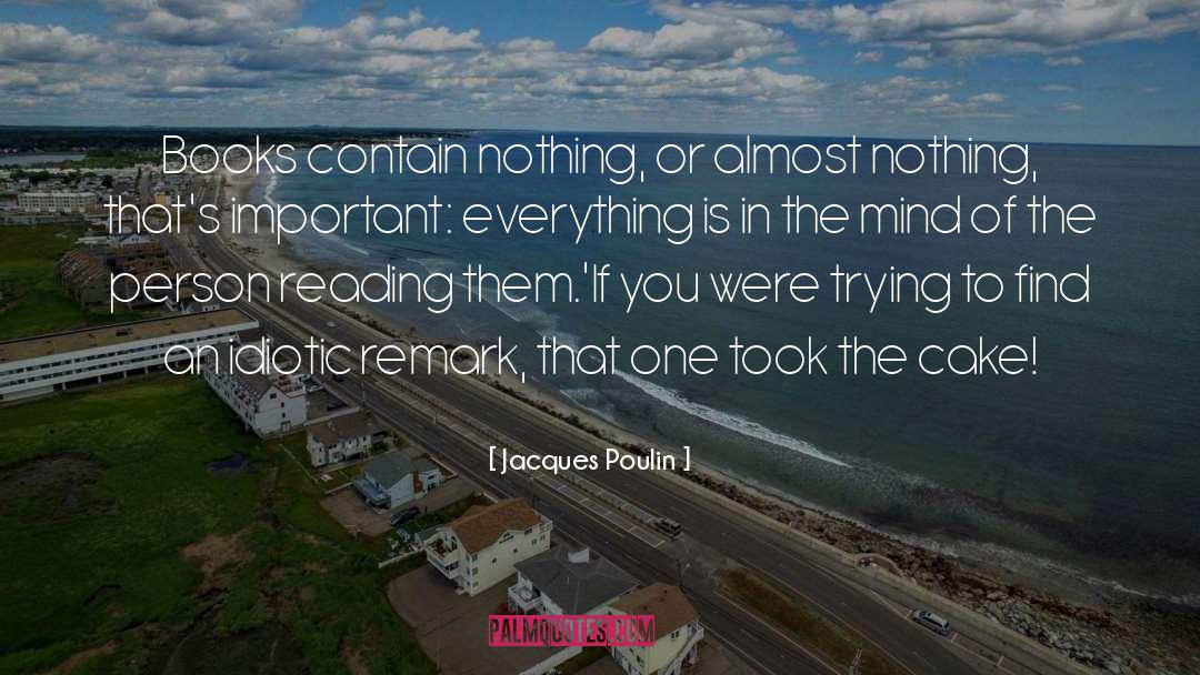 Person In Heaven quotes by Jacques Poulin