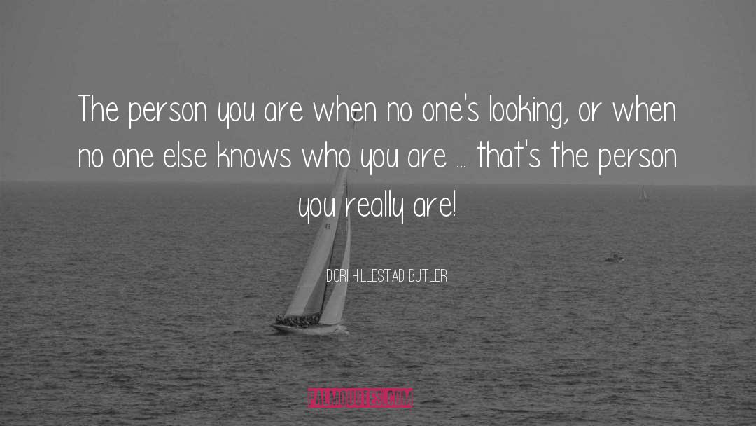 Person You quotes by Dori Hillestad Butler