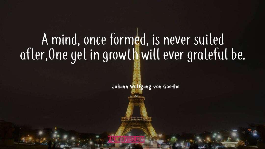 Persona Growth quotes by Johann Wolfgang Von Goethe
