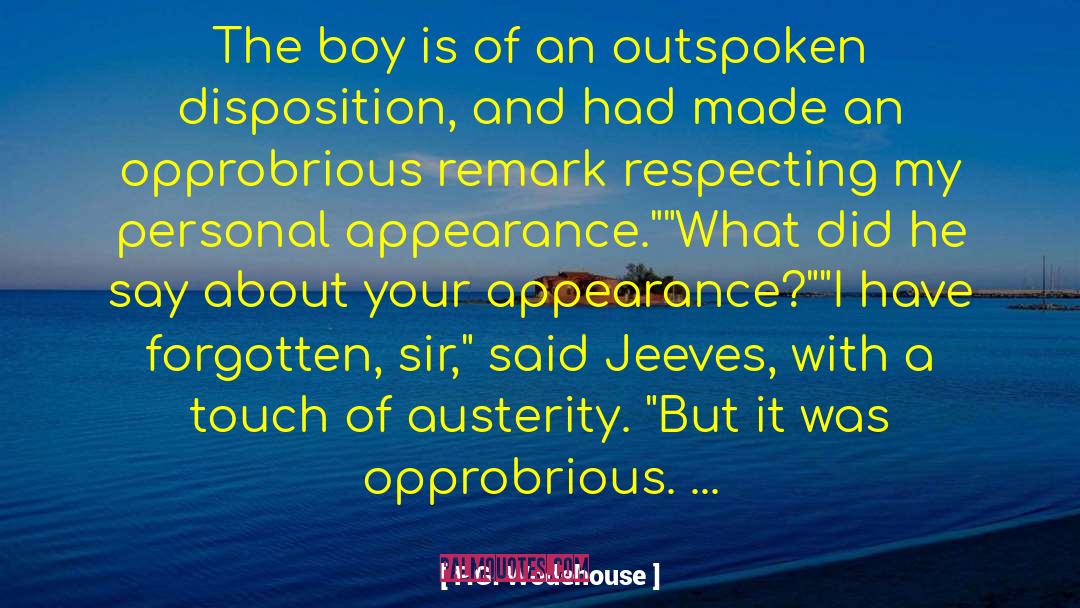 Personal Appearance quotes by P.G. Wodehouse