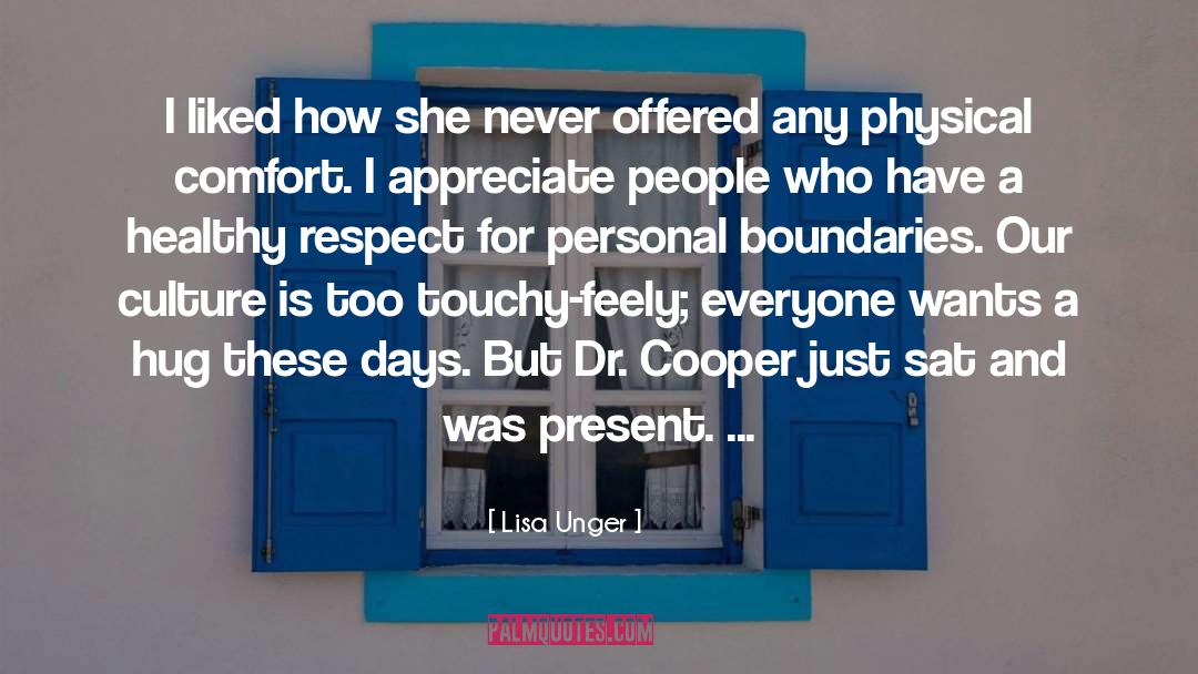 Personal Boundaries quotes by Lisa Unger