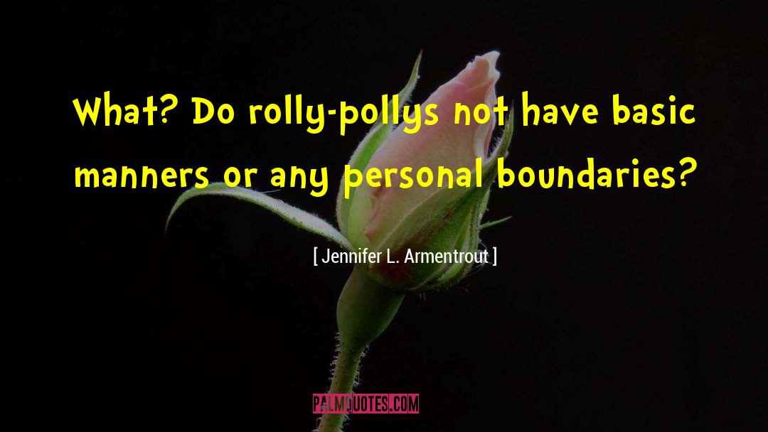 Personal Boundaries quotes by Jennifer L. Armentrout